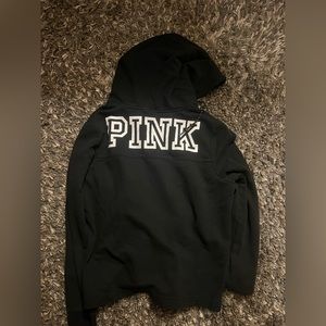 Pink Victoria Secret Half Zip Hoodie Size Large